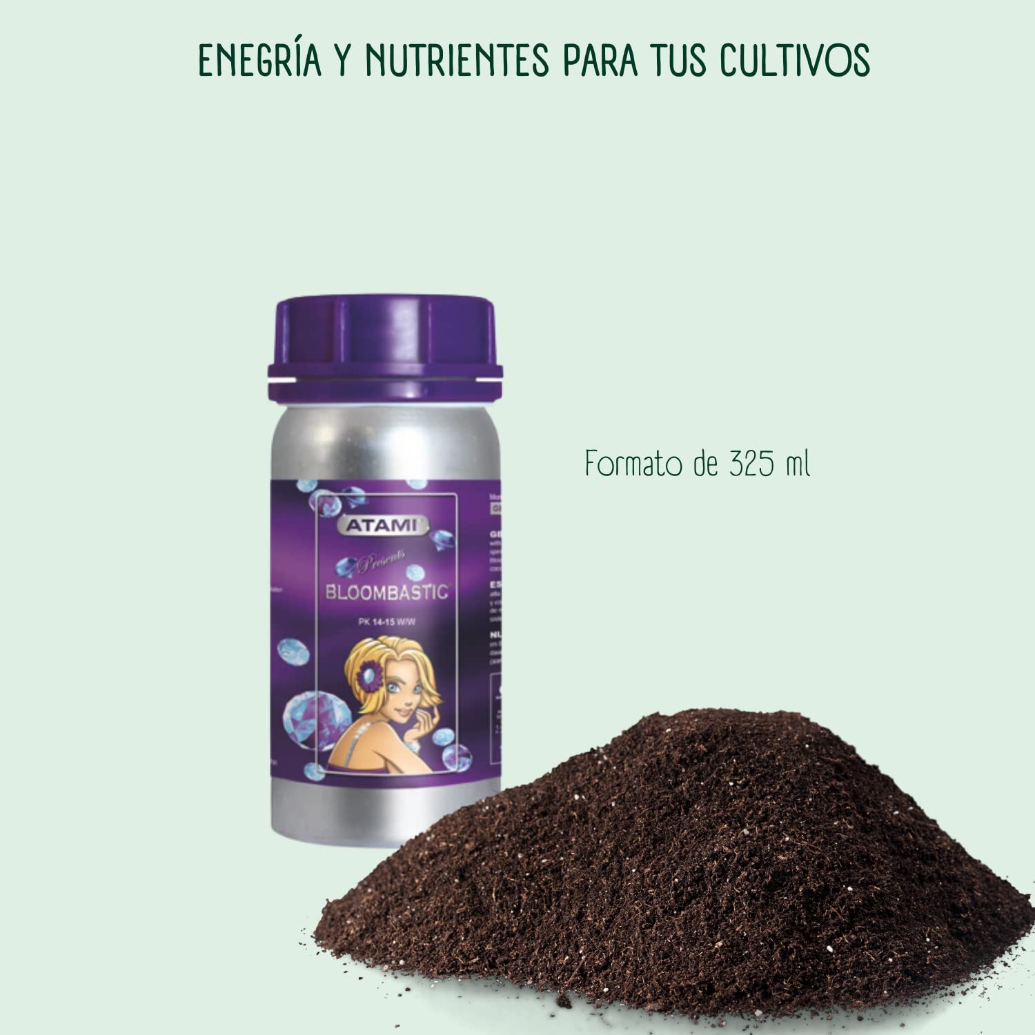 GROWMANIA Atami Bloombastic 325ml Fertilizante Orgánico | Floración y Engorde de Cogollos y Plantas | Abono con Extractos Naturales Bio Estimulantes