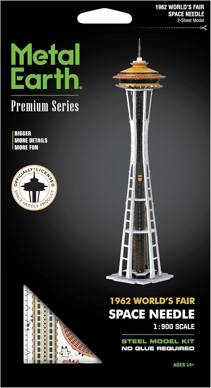 Metal Earth Premium Series 1962 World's Fair Space Needle 3D Metal Model Kit Fascinations