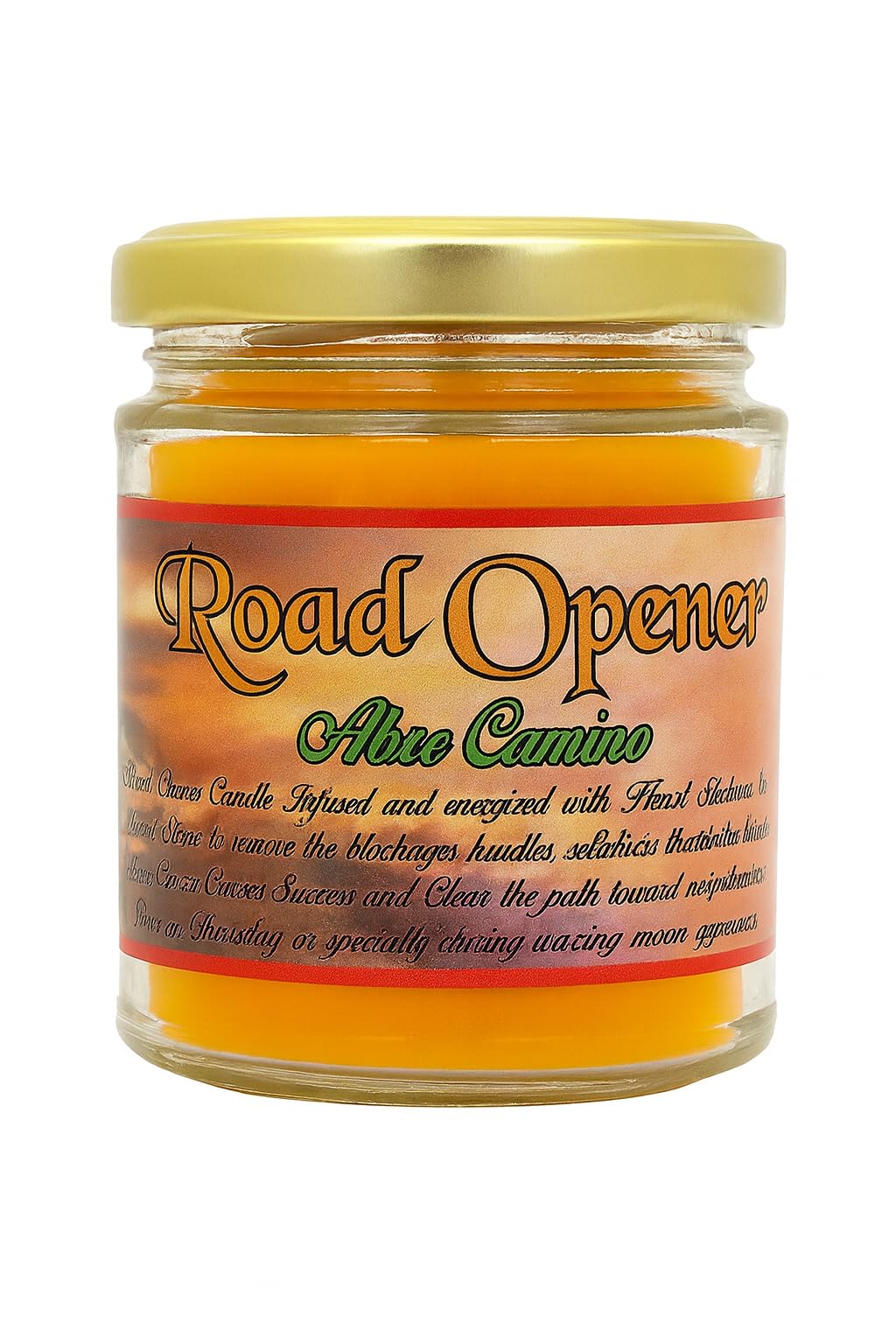 Merlin’s Abre Camino Road Opener Jar Candle | Obstacle Removal & Success Path Candle | Manifestation & Positive Energy “Clear Obstacles. Open Your Path.”