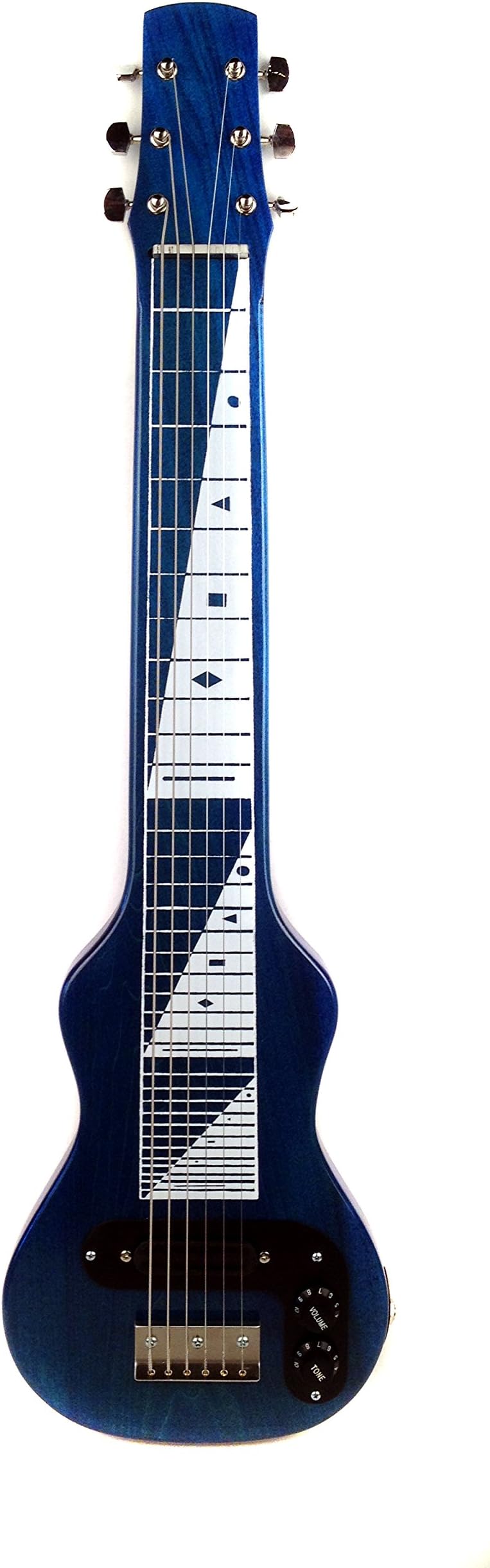 Joe Morrell Pro Series Poplar 6-String Lap Steel Guitar Transparent Blue USA