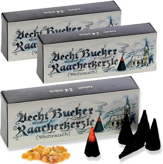 Bockauer Räucherkerzen Weihrauch - Echt Erzgebirgische Räucherkegel