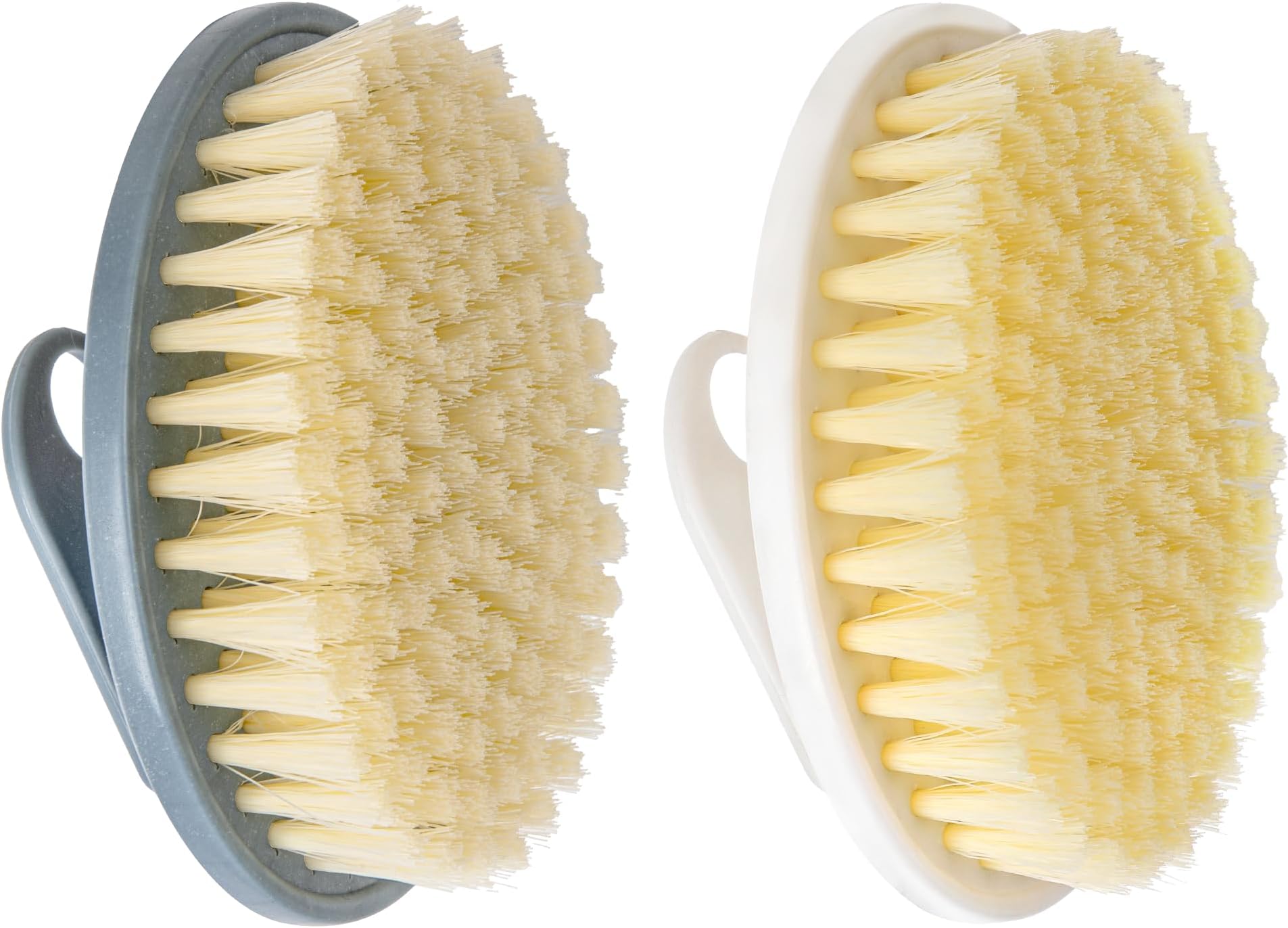 INNERNEED PP Shower Brush Body Exfoliating Scrubber, for Deep Clean Body Wash, Cellulite Treatment, Lymphatic Drainage and Blood Circulation Improvement (Pack of 2)