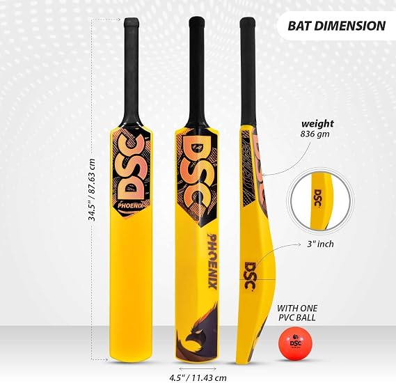 DSC Master Batter Plastic Cricket Set Size,Multicolor