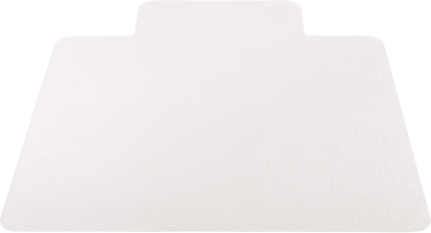 Lorell, LLR82826, Nonstudded Hard Floor Wide Lip Chairmat, 1 / Each, Clear, 45x63 w/25x12 Lip