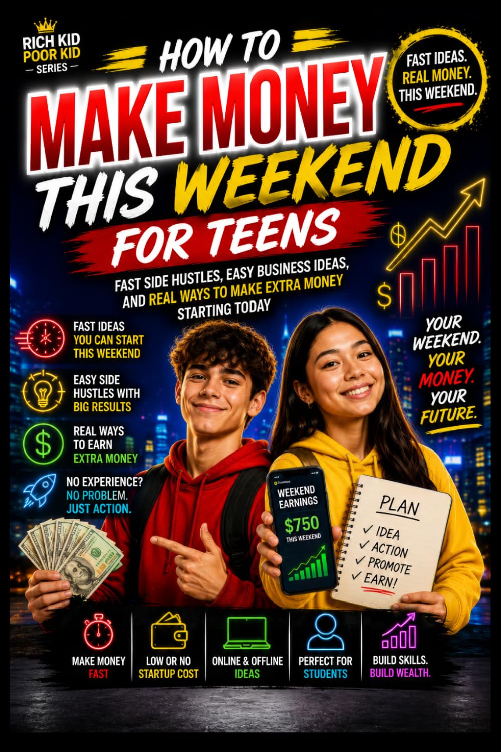 How to Make Money This Weekend for Teens Fast Side Hustles, Easy Business Ideas, and Real Ways to Make Extra Money Starting Today: Small Business ... Kid Poor Kid: Real World Skills Curriculum)