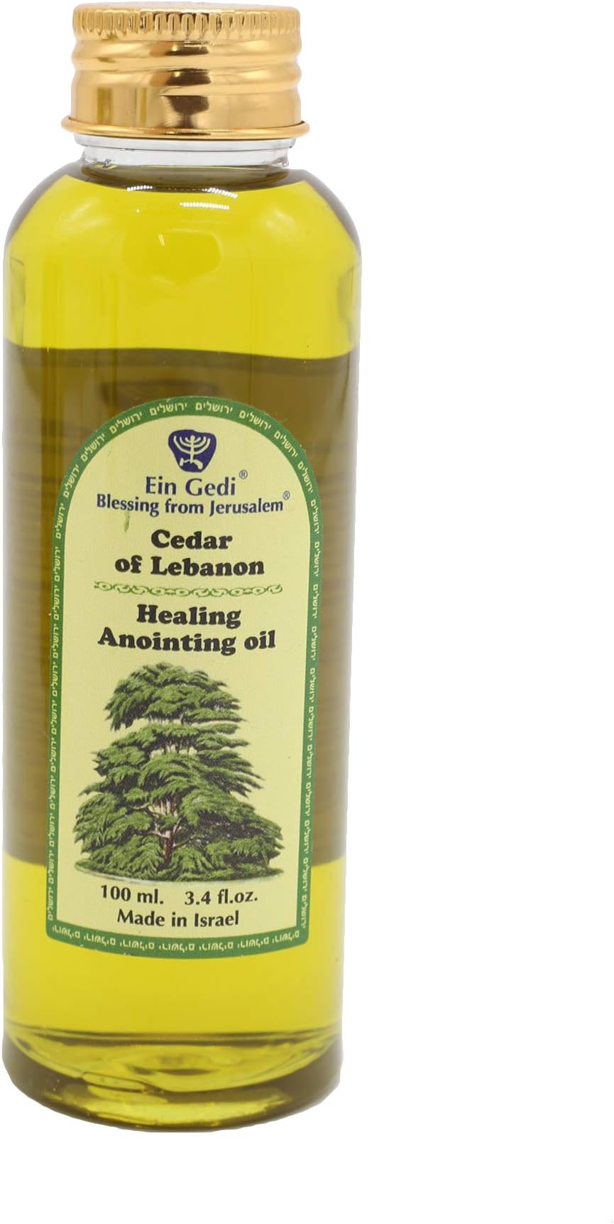 Spring Nahal Compatible Anointing Oil 100 ml - 3.4fl oz Ein Gedi Cedar of Lebanon from Holy land