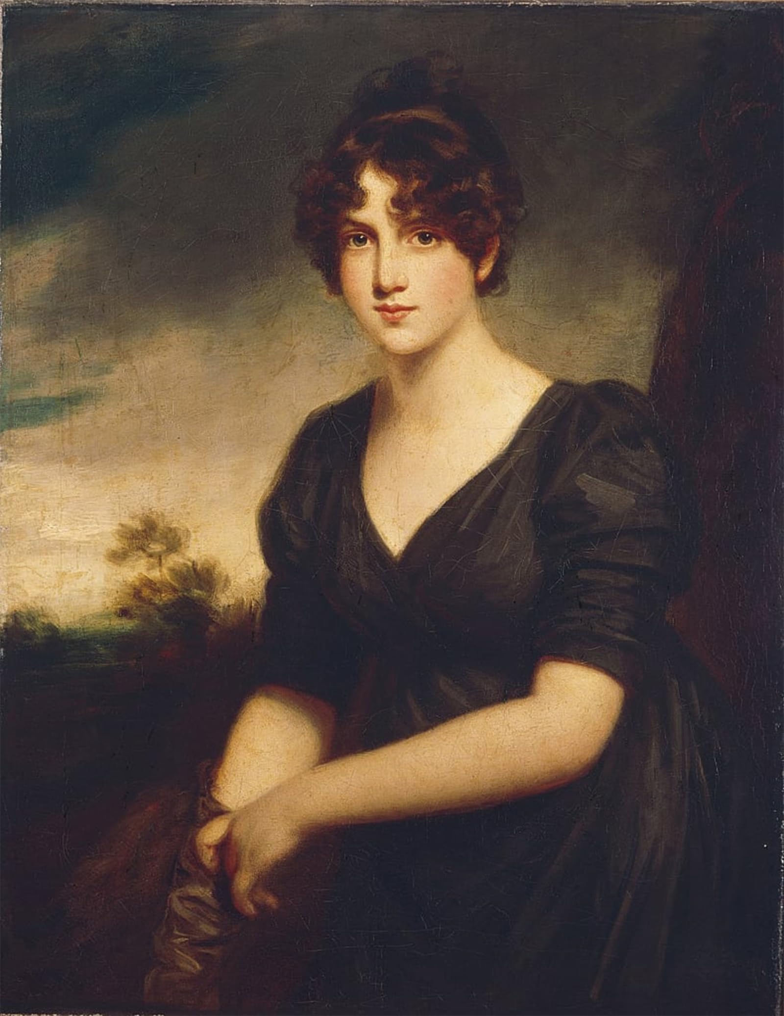 ARTXLXXBN Famous Painting Canvas Artwork Graffiti Print Portrait of Miss Frances Vinicombe S by John Opie Portrait Canvas Image for Home Decor 60x90cm