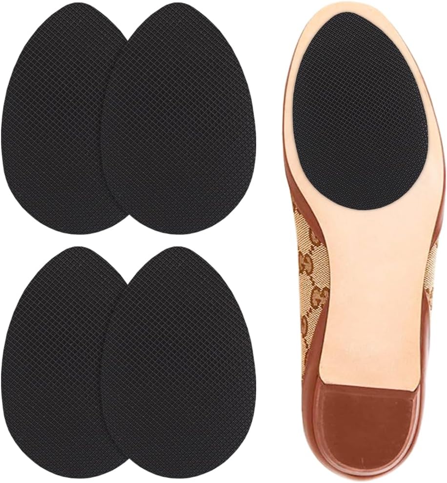 Dr. Shoesert Non-Slip Shoes Pads Adhesive Shoe Sole Protectors, High Heels Anti-Slip Shoe Grips (Black)