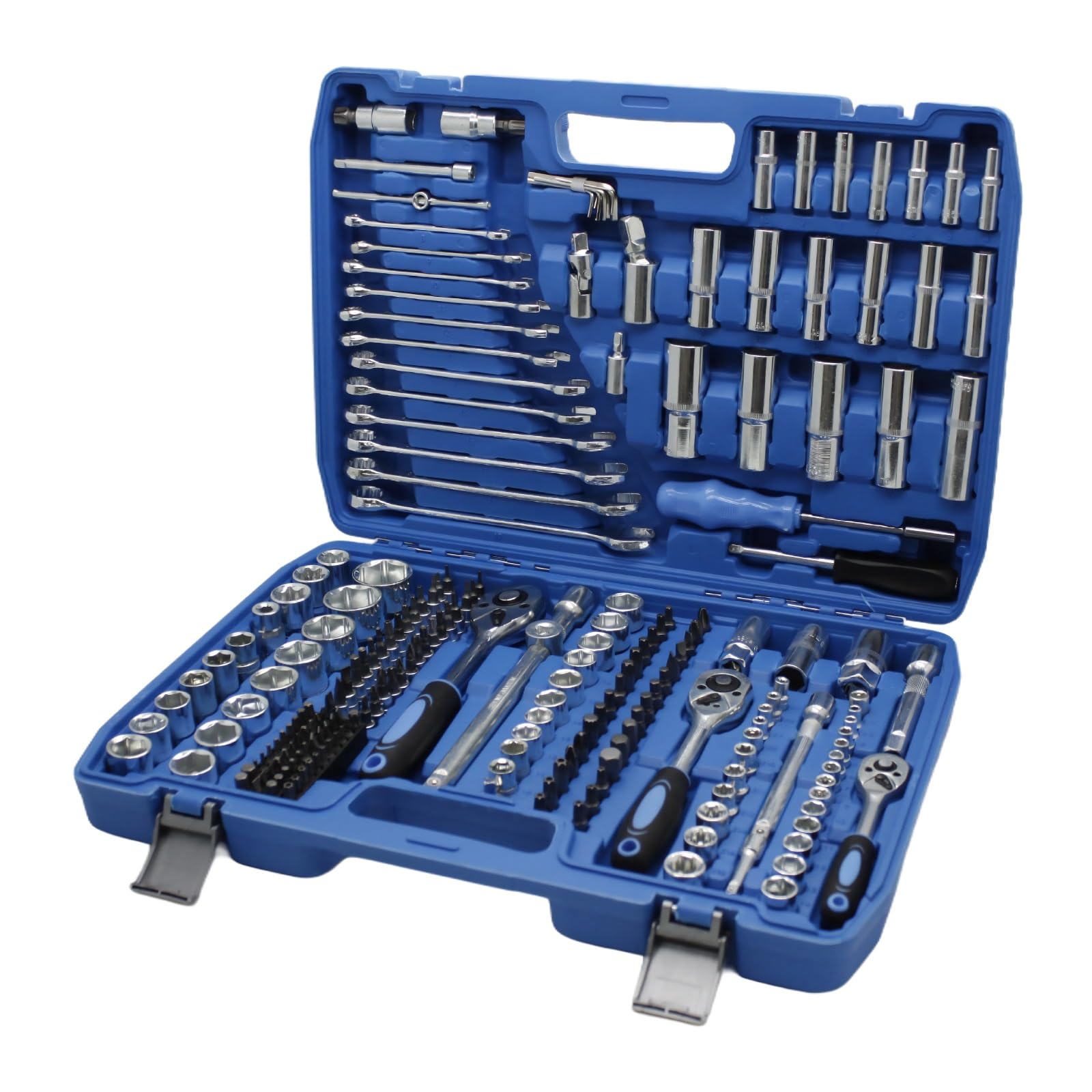 Juego de herramientas de taller Juego Utensilio Doméstico Reparación Hogar Kit Herramientas 216 Piezas Conjunto Herramientas Mano Juego Llaves Trinquete El Hogar Y Para Coche