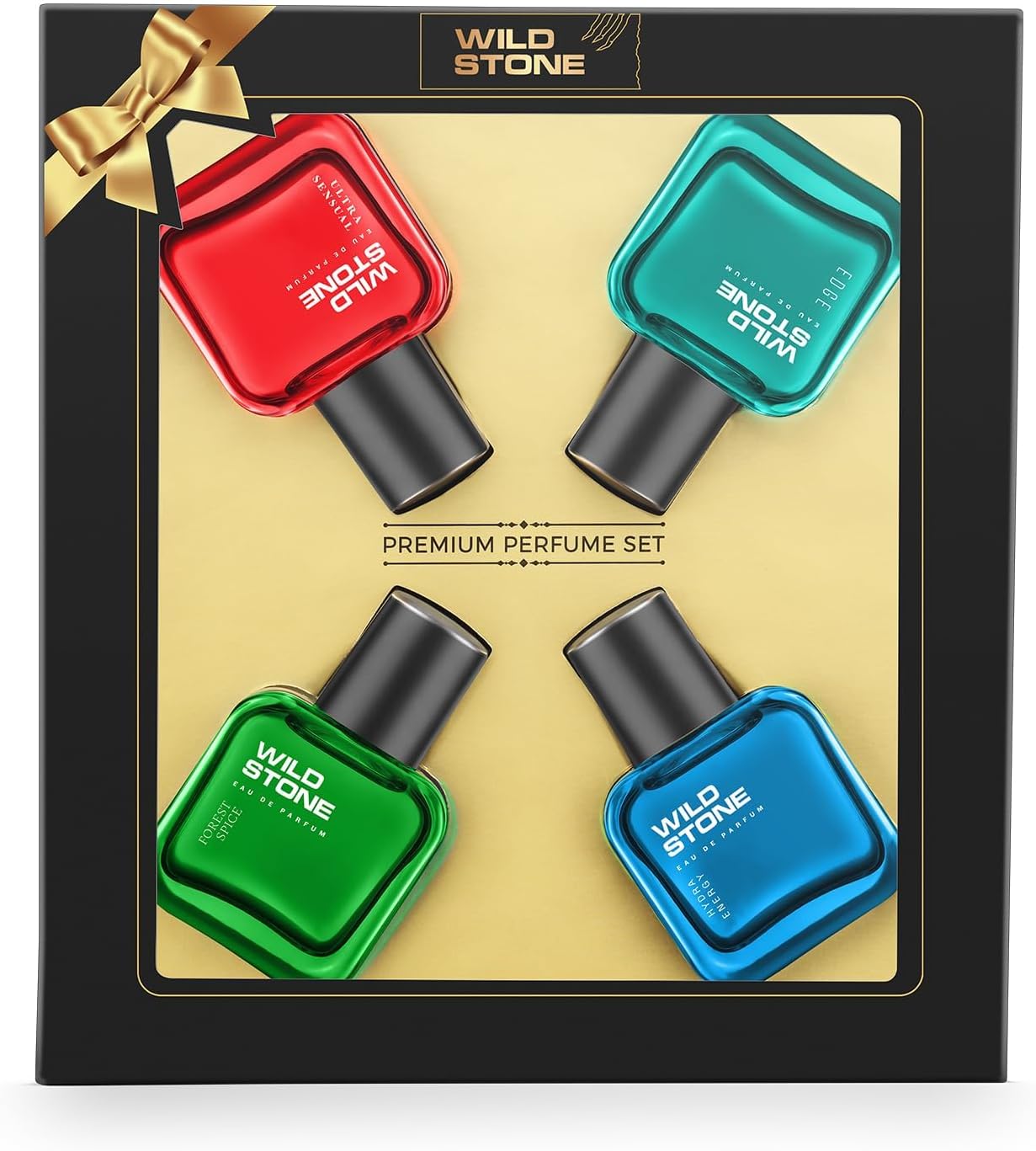 Edge, Forest Spice, Hydra Energy and Ultra Sensual Perfume Combo for Men, Long Lasting Smell | Pack of 4 (30ml each)