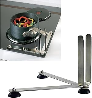 Sammons Preston Folding Pan Holder, Pot Stabilizer for One-Handed Stirring, Secure & Stable Kitchen Aid for Pan & Pot Turn Prevention, Spill Prevention for Stove Top Cooking