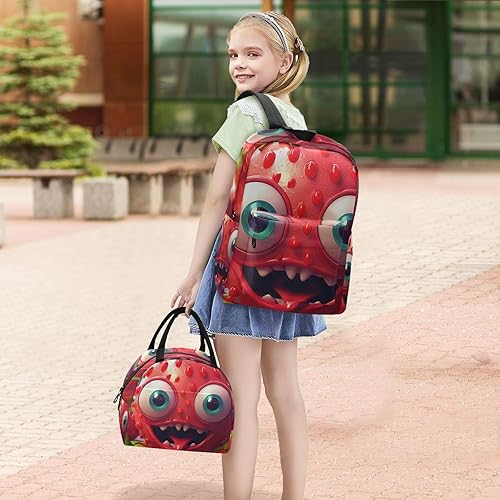 Miniatura 6 de Blue Dragon - Mochilas para niños, bolsas enfriadoras aisladas, a prueba de agua, mochila para escuela primaria, Monstruo de, Moderno