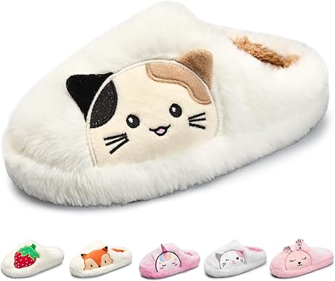 IceUnicorn Toddler Slippers Unisex-Child Easy Slip Kids Slipper Boys Girls Comfortable Winter House ShoesToddler/Little Kid/Big Kid