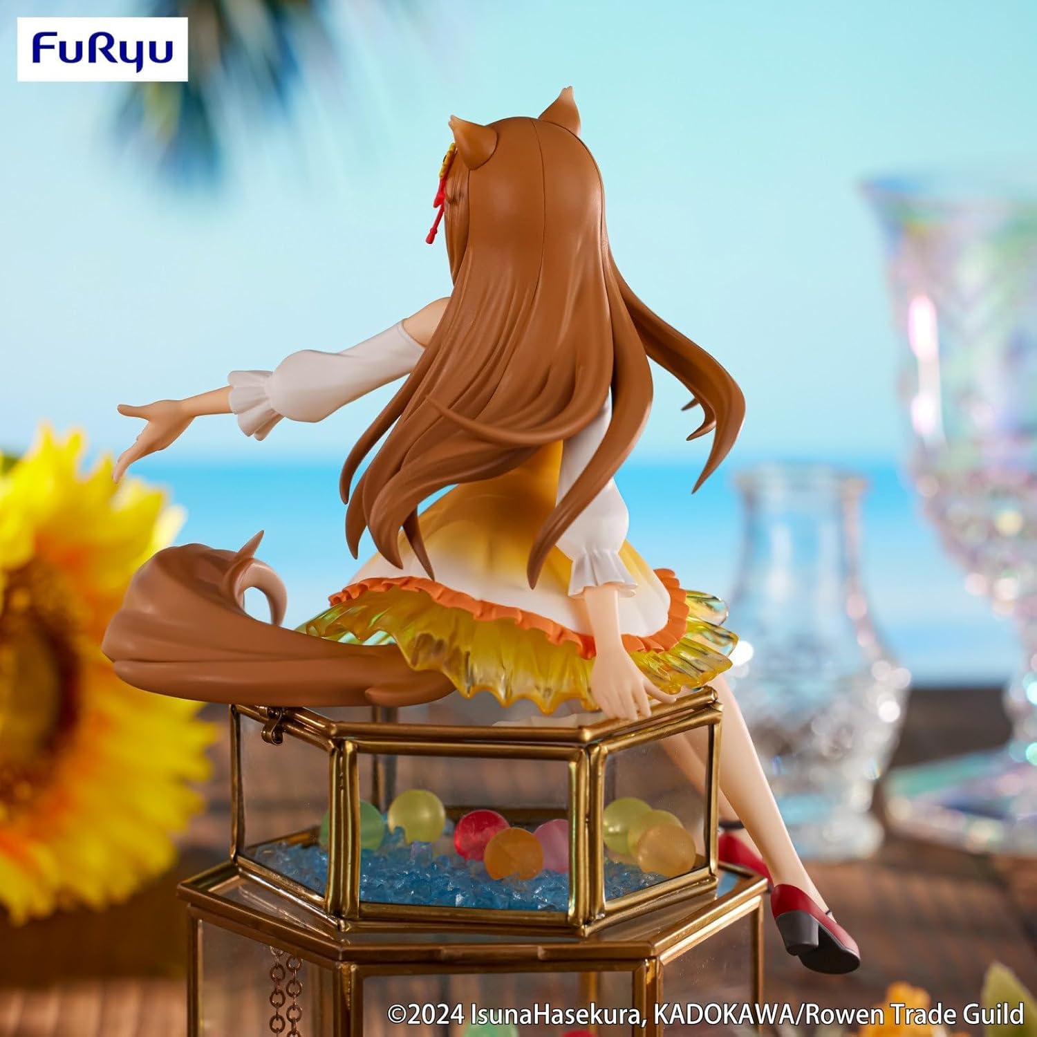 Thunder Tech Spice and Wolf Noodle Stopper Figura -Holo Girasole Dress ver.- Personaggio anime giapponese