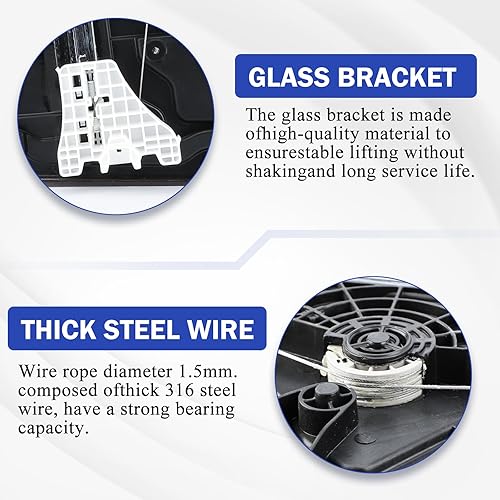 Miniatura 9 de X4XZ Elevalunas trasero izquierdo de fábrica OEM sin motor para Hyundai Tucson 83471D3001 83471-D3001 2016-2020