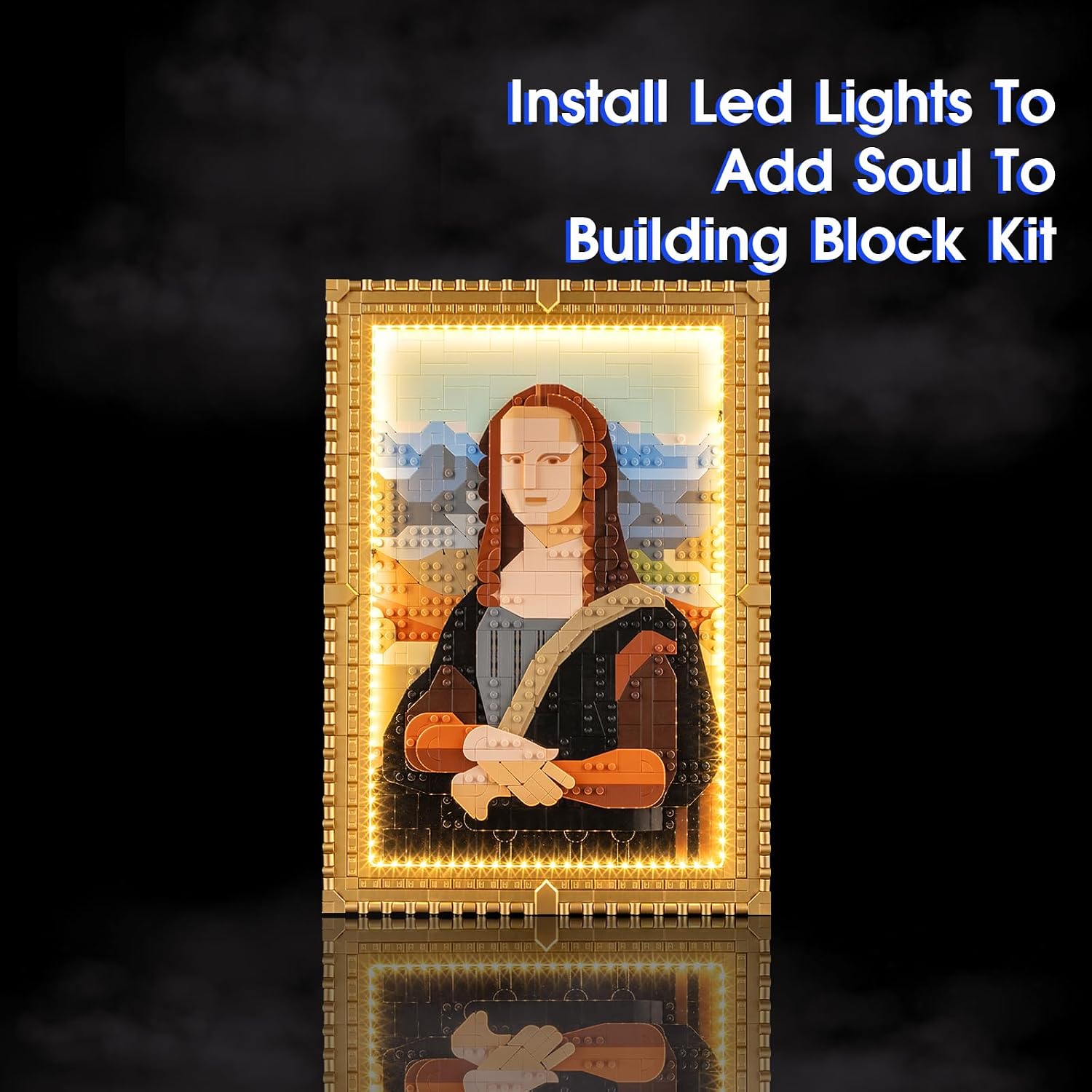 Vaodest LED Light for Lego 31213 Mona Lisa Set,Design and Configuration Compatible with Model 31213 (LED Light Only, Not Building Block Kit)
