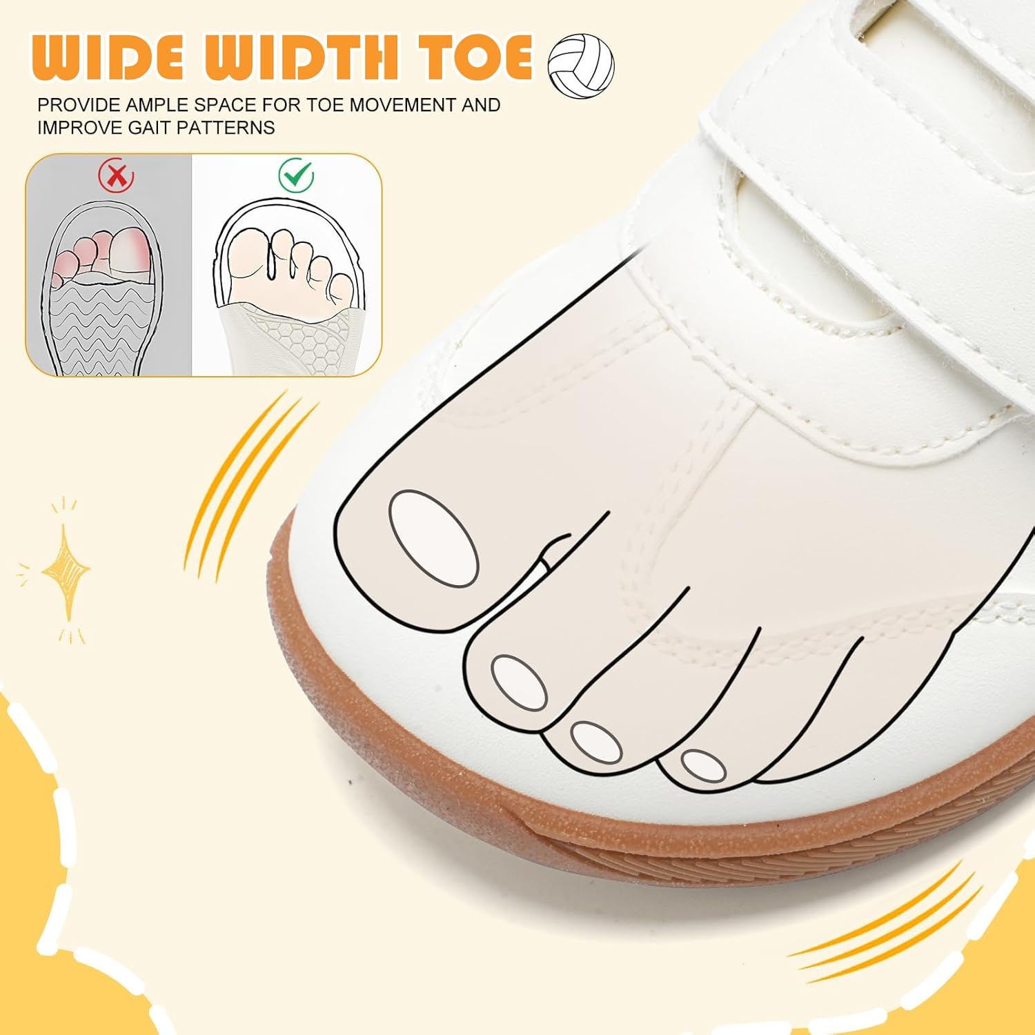 Toddler Shoes Boys Girls Wide Toe Barefoot Shoes Non Slip Zero Drop First Walking Sneakers for Toddler, Little/Big Kid - Image 2