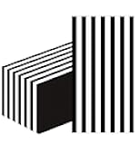 HEIPINIUYE 50 Pieces 3-ply Striped Paper Napkins Black and White Guest Towels Disposable Hand Towels for Bathroom Wedding Birthday Baby Shower Dinner Napkins Disposable