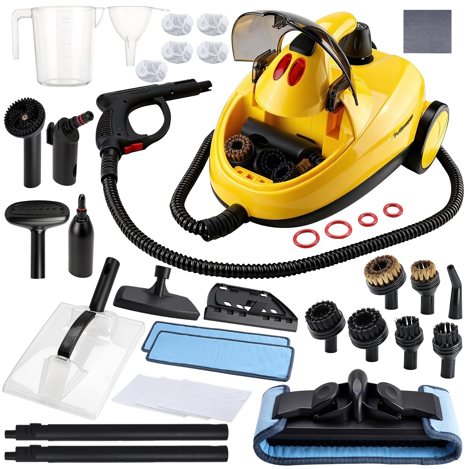 Nettoyeur vapeur 1500W kit brosse rotative 360 pour joint de maison