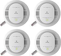 Vista 1 de Kidde Detector de humo y monóxido de carbono cableado, batería de reserva AA, alertas de voz, interconectables, indicadores de luz de advertencia