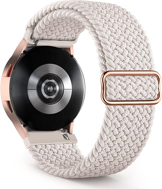 20mm Geflochtenes Solo Loop Armband Kompatibel mit Samsung Galaxy Watch