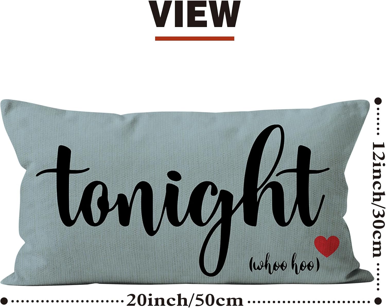 Mancheng-zi Bridal Gift,12x20 Pillow Cover,Bridal Shower Gifts,Funny Couples Reversible Linen Pillow Cover, Bachelorette Party Gifts,Bridal Gifts for Bride,Wedding Gifts for Bride(Light Blue) image 4