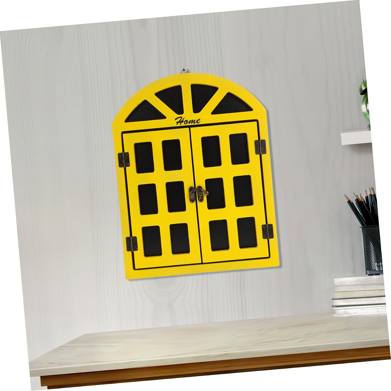 VILLCASE Decorative Window Chalkboard Wooden Wall Sign Board for Birthday Wedding