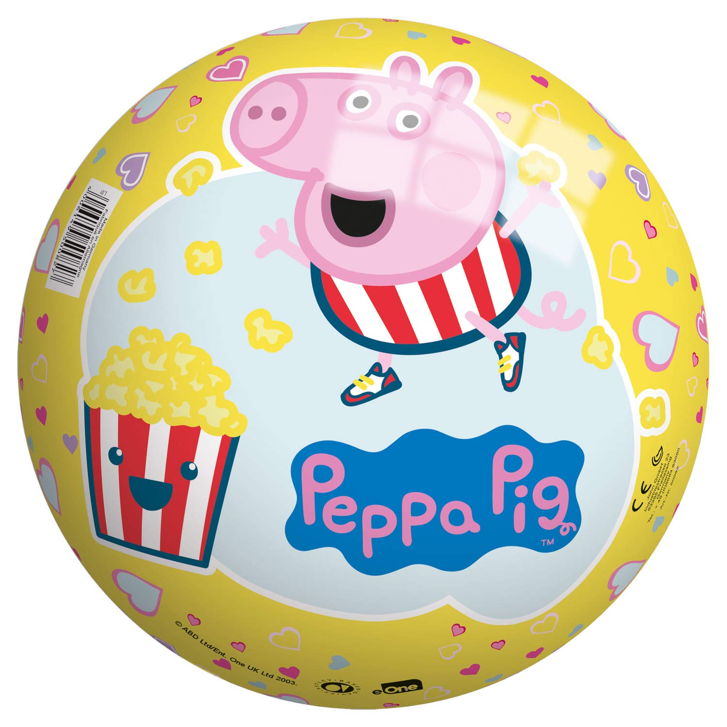 Image secondaire de Globo Toys 50082 Ballon de Jeu pour Enfants Peppa Pig Ballon avec Filet 230 mm Football