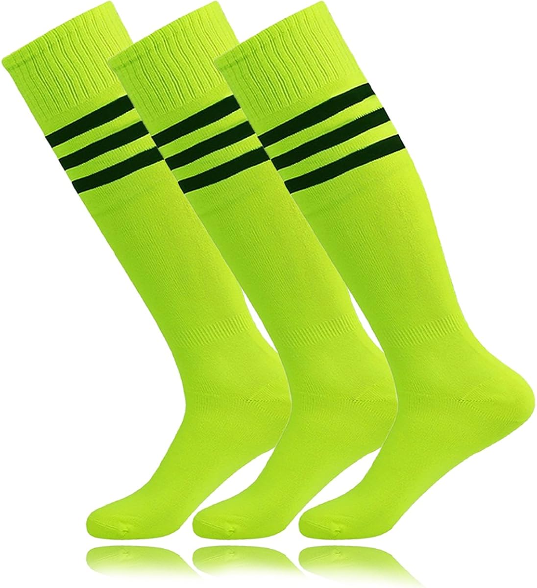 High Elastic Long Tube Compression Socks,MOAIR Colorful Classic Design Running Team Sports Soccer 2/3/4/6/10 Pairs