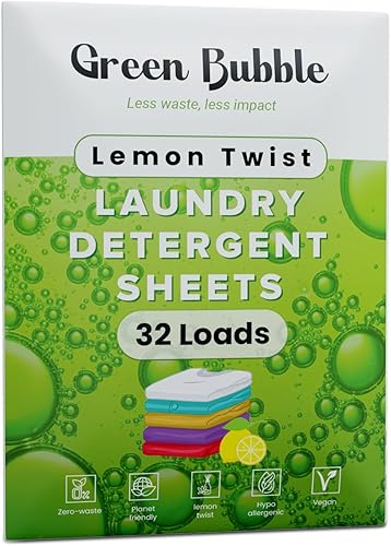 Hojas de detergente ecológico para ropa, aroma de lino fresco, sin plástico, ideal para viajes, a base de plantas, hojas de lavandería totalmente
