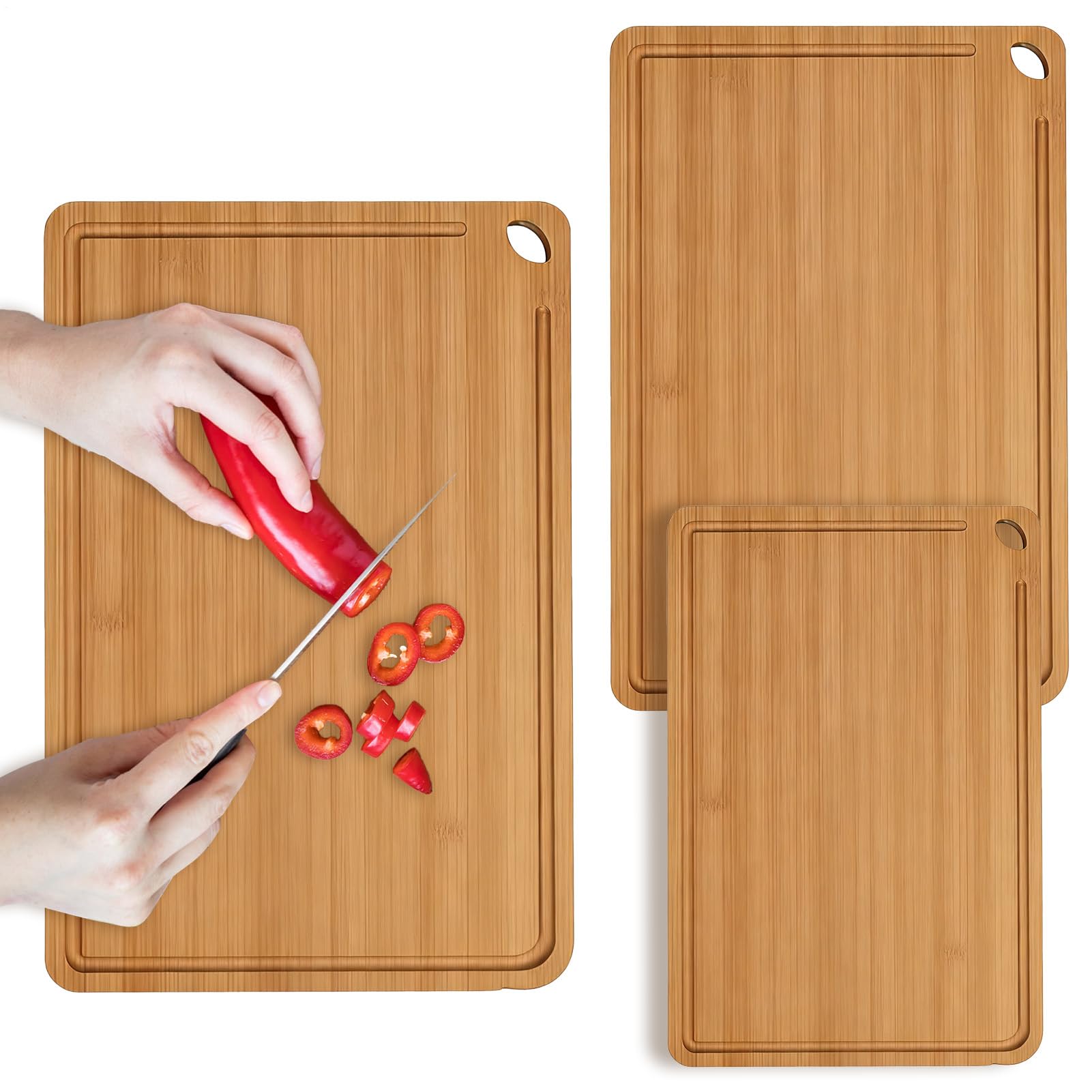 Tagliere in legno: tagliere antiscivolo per la preparazione dei cibi, tappetino da taglio facile da pulire, utensile da cucina versatile, accessorio da cucina versatile per la casa e il resto