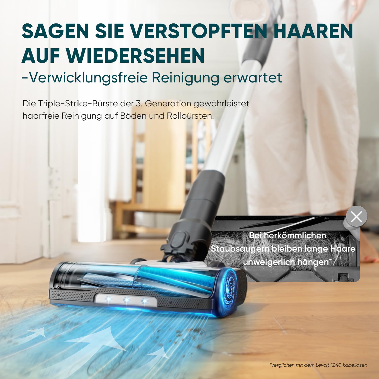 Levoit - 60 Tage Handsfreier Reinigungsstation – Akku Staubsauger - Bis zu 150㎡ Reichweite - 99 – Bild 6
