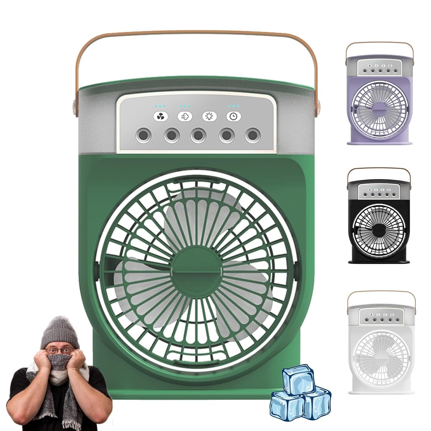 Portable Air Conditioners Personal Evaporative Air Cooler 3 Speeds Cool Mists Small Air Conditioner Fan Desktop Cooling Fan