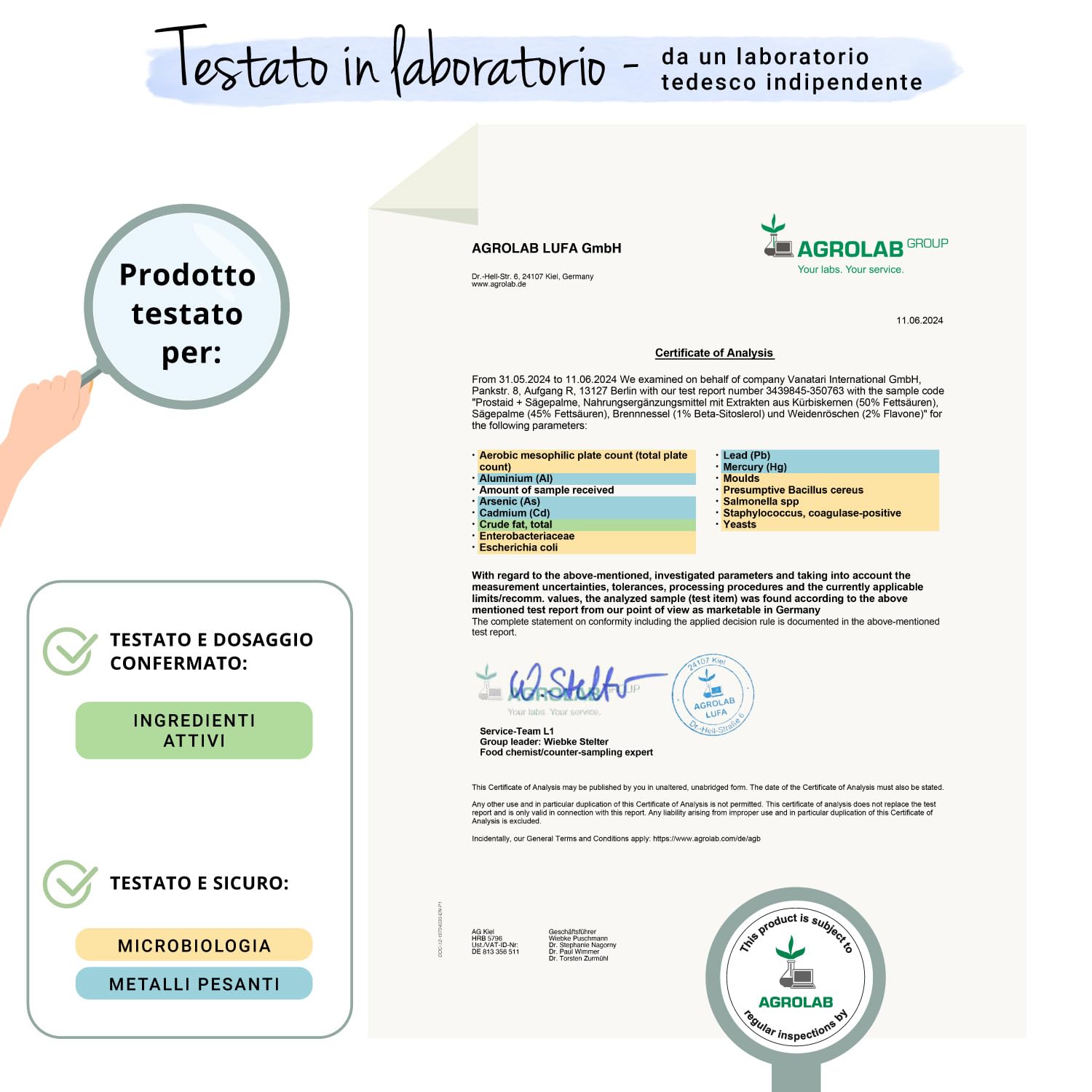 Integratore PROSTATA Vegavero® | 180 capsule | con Serenoa Repens, Ortica, Zucca, Zinco e Selenio | Titolato in Acidi Grassi | per Vie Urinarie Uomo | Vegan