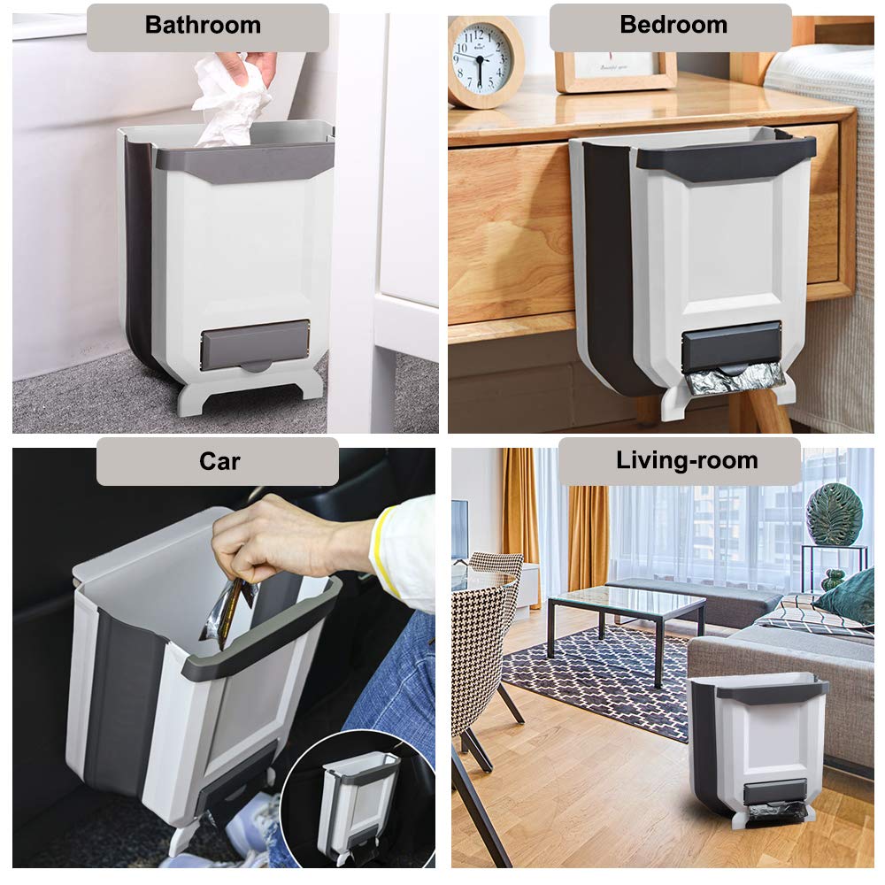 IYOYI Kitchen Bin Wall Mounted, Cupboard Bins for Kitchen, Collapsible