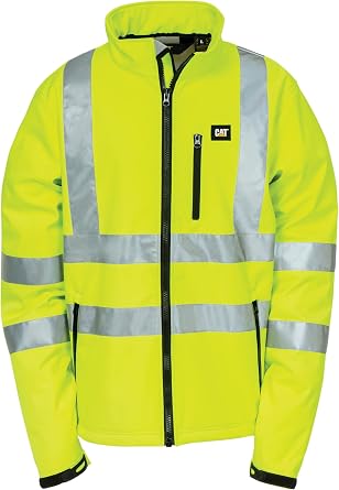 CAT mens Hi-vis Softshell Jacket