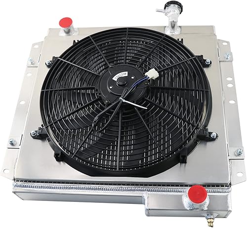 Miniatura 2 de Radiador de aluminio de 4 filas para Toyota Land Cruiser FJ40 FJ45 1970-1980 3.9L 4.2L Radiadores de aluminio + ventilador de cubierta + kits de