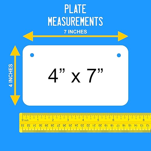 Miniatura 3 de Placa de matrícula personalizada de Alabama, tamaños para bicicletas infantiles, automóviles, camiones, carritos, llaveros versión 2 (placa de
