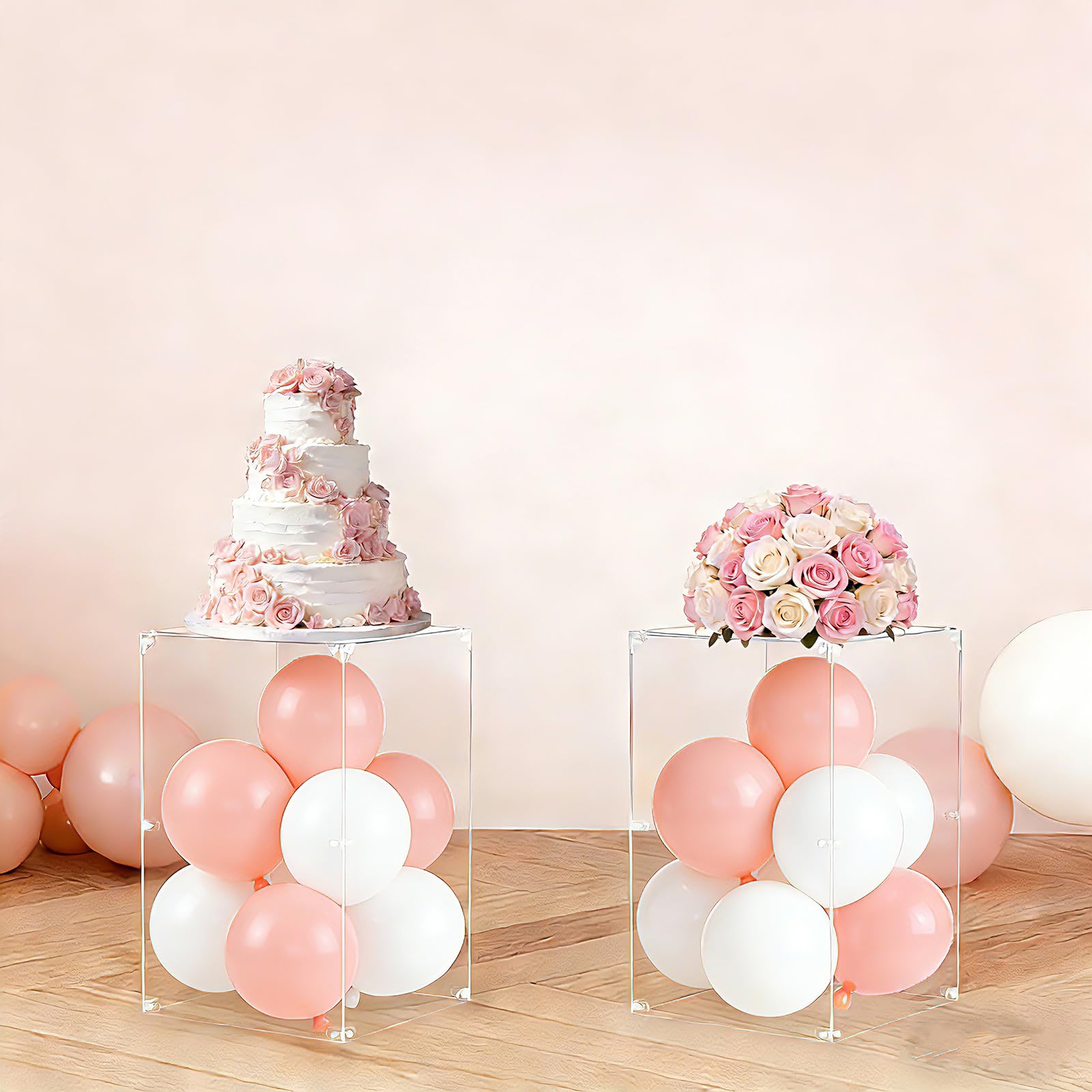 Amazon.com: Vincidern 15.7in Tall Acrylic Square Pedestal Stand
