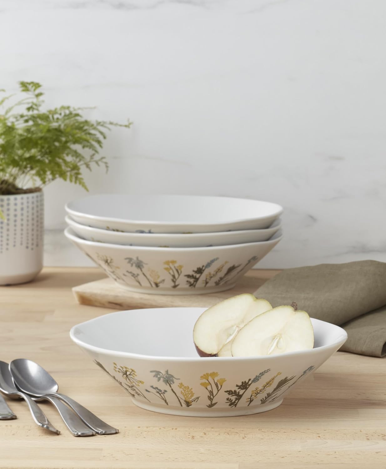 Lenox 898387 Wildflowers Dinner Bowls, Set Of 4