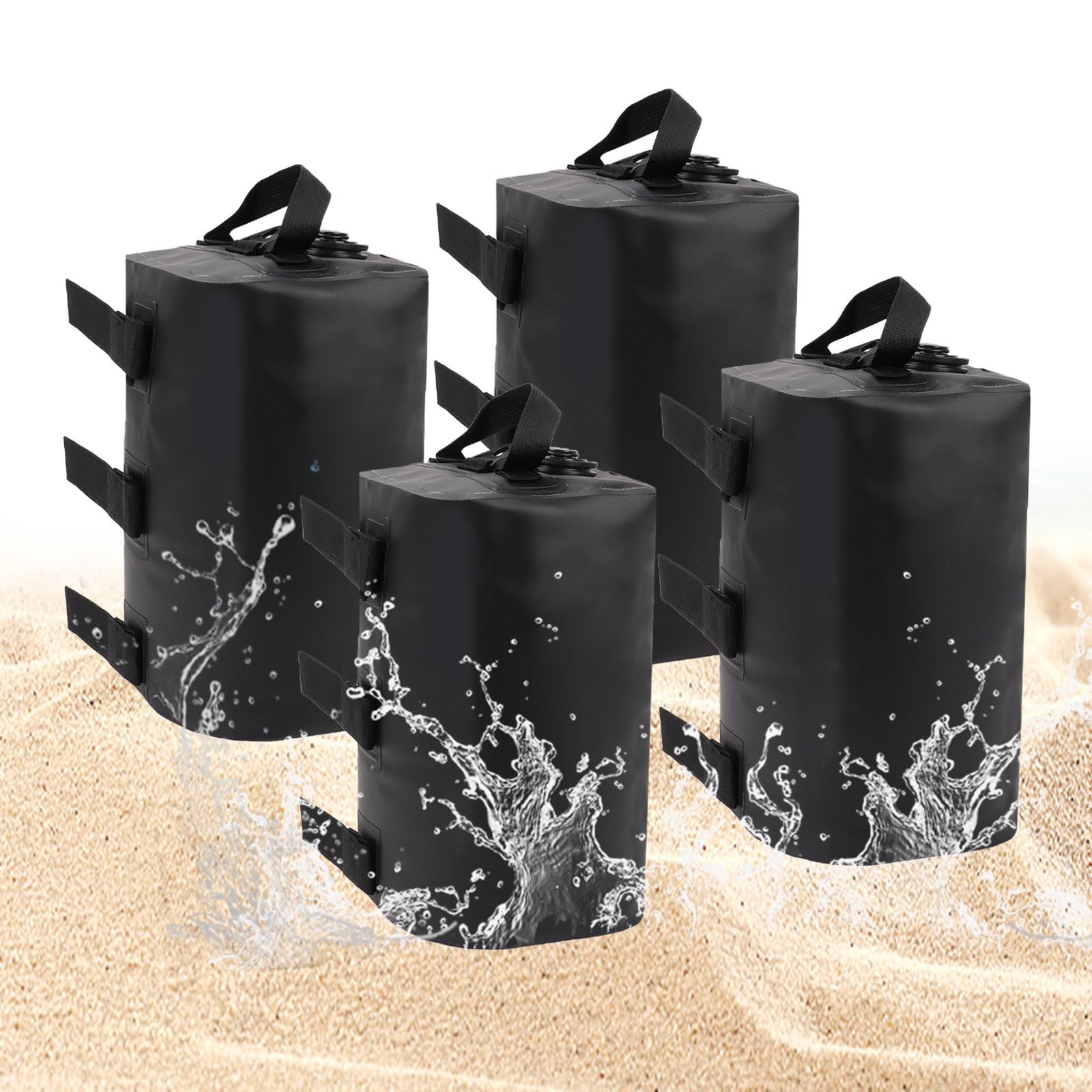 Sacs de poids pour auvent de camping et parasols de plage noirs