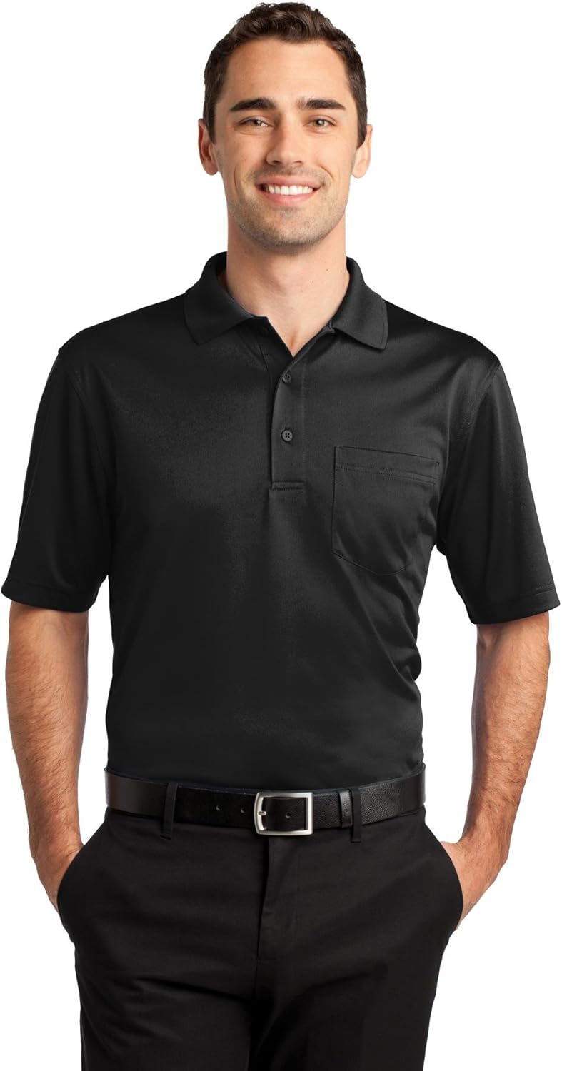 CornerStone Unisex Select Snag-Proof Pocket Polo | Casual Short Sleeve Shirt for Men & Women, Collared Top for Work & Golf