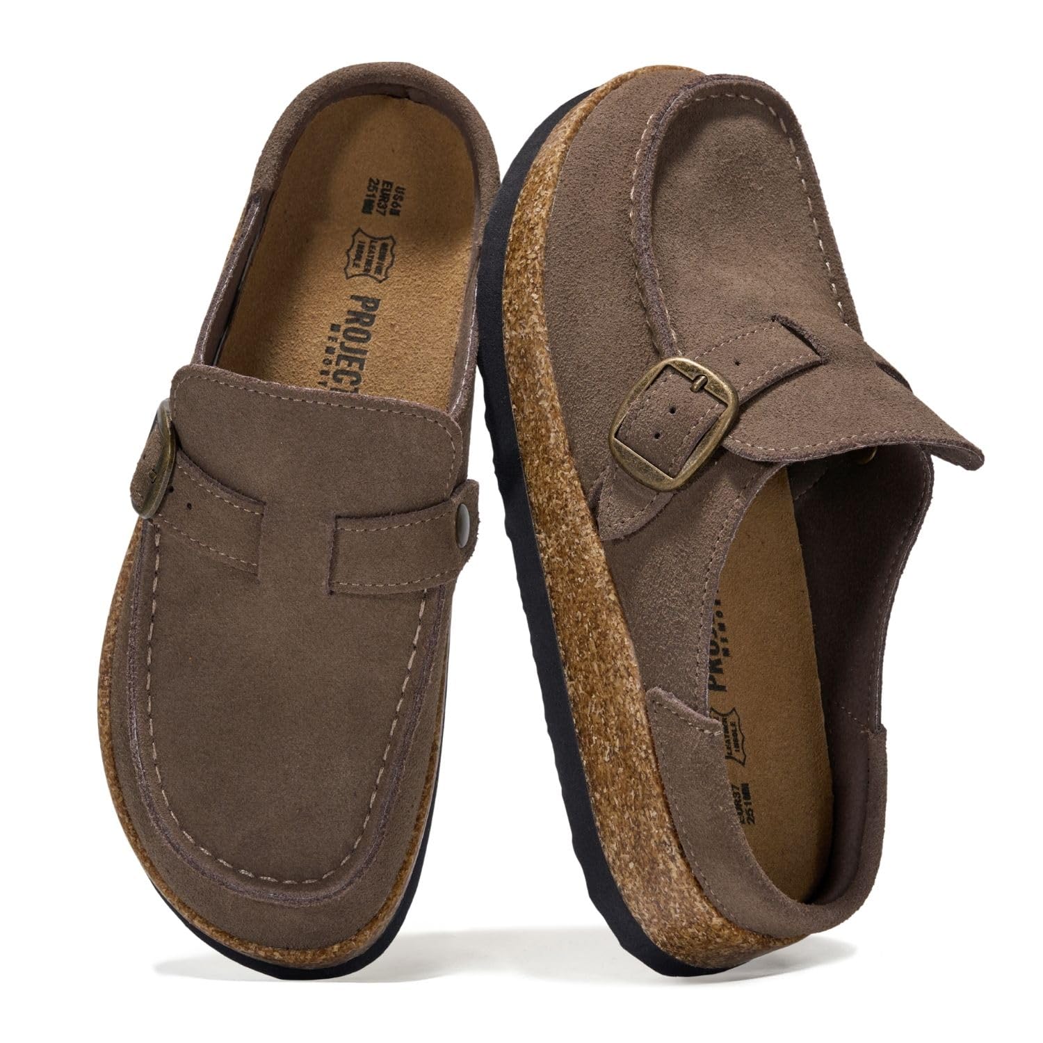 100% Genuine Leather Moccasin Style Clogs for Women - Fall Shoes for Women | Memory Foam Insole for Comfortability; Non-Slip and Durable Womens Clogs; Lightweight and Water-Resistant Mules for Women