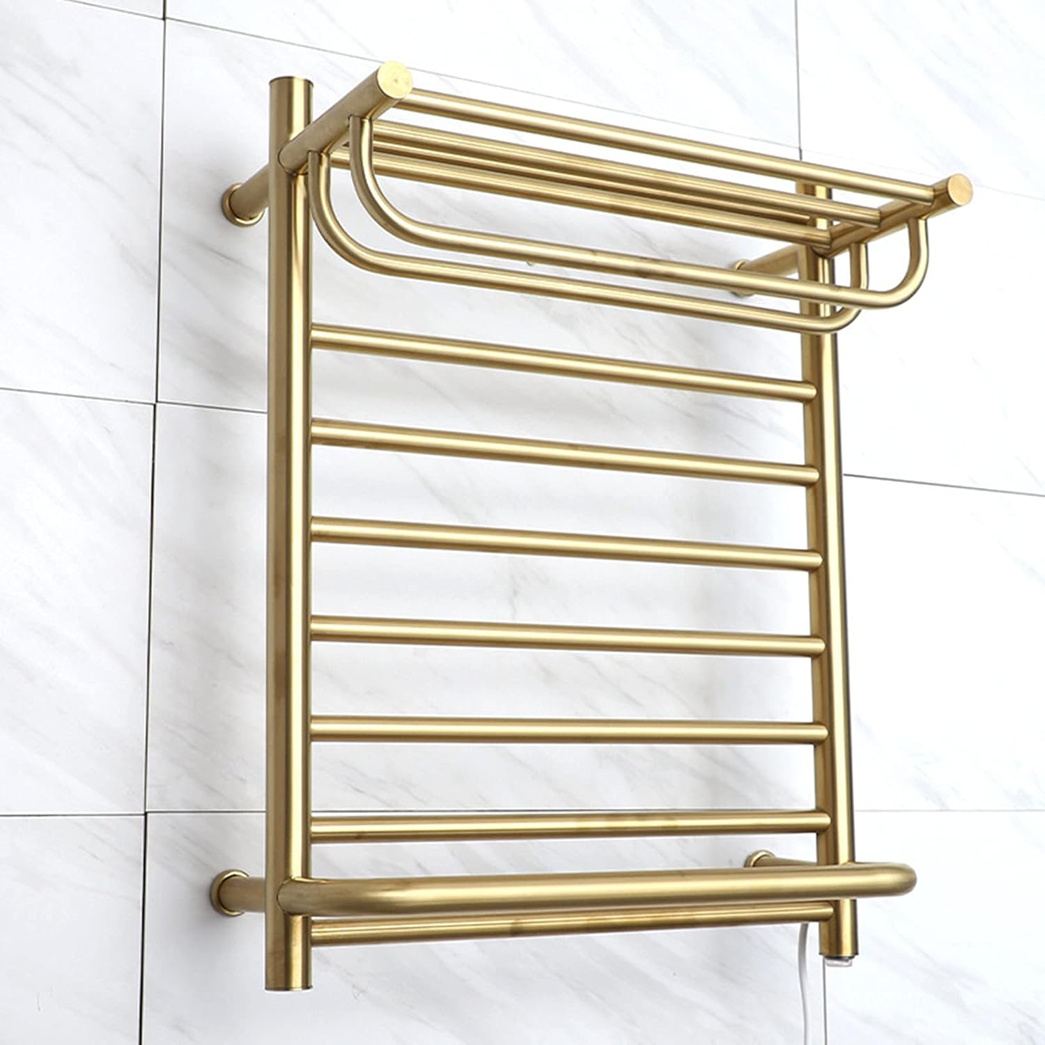 Heated Towel Rack, Electric Towel Warmers, Electric Heated Towel Rail, Intelligent Constant Temperature Hotel Household Drying Rack Wall-Mounted Bathroom Rack,Plug in,Electric Tow