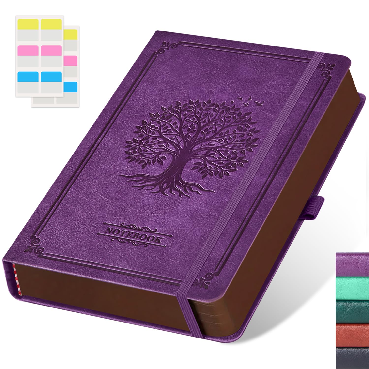 A5 Journaling Notebook, Hardcover Lined journal for Women Men writing, Note Taking, Personal Diary, 320 Pages 100GSM Thick Paper, Leather Cover Note book for School Office Supplies, 5.7'' X 8.4''