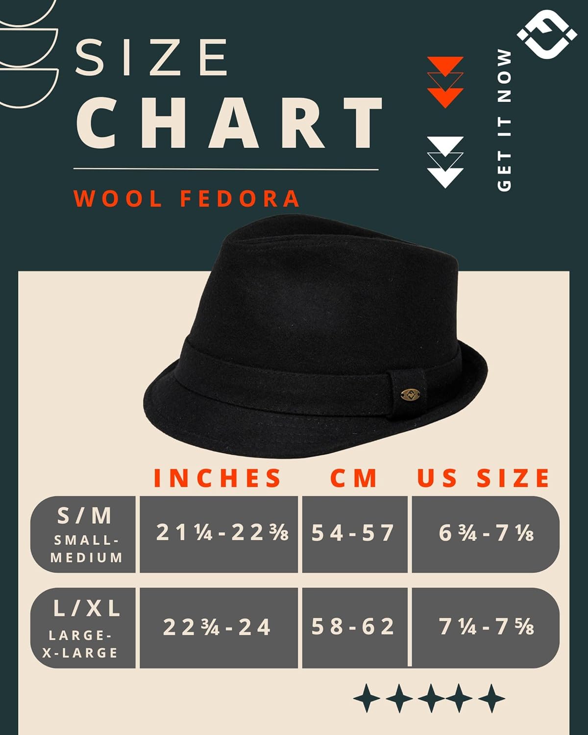 Funky Junque Men’s Fedora Hat – Vintage Wool Blend Short Brim Dress Hats, Adjustable Fit for Men, Formal & Casual Wear - Image 6