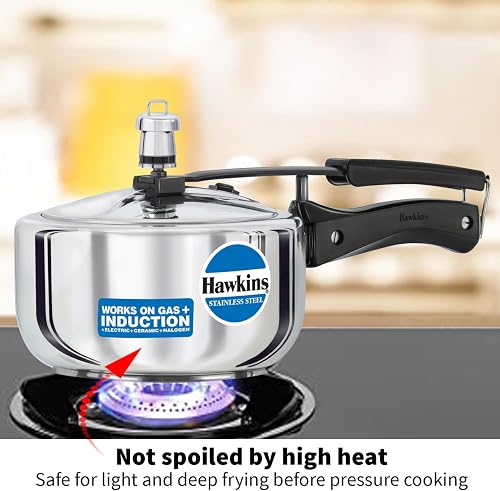 Hawkins Pressure Cooker Stainless Steel 2 Ltr. - 4