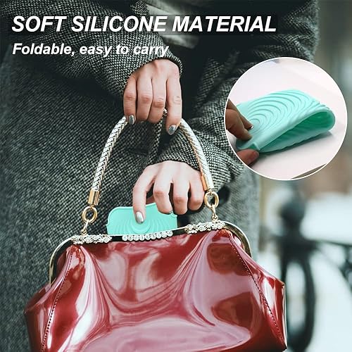 Miniatura 4 de 2 bolsas de silicona resistentes al calor para herramientas de peinado del cabello, rizadores y planchas planas, cubierta de viaje antideslizante,