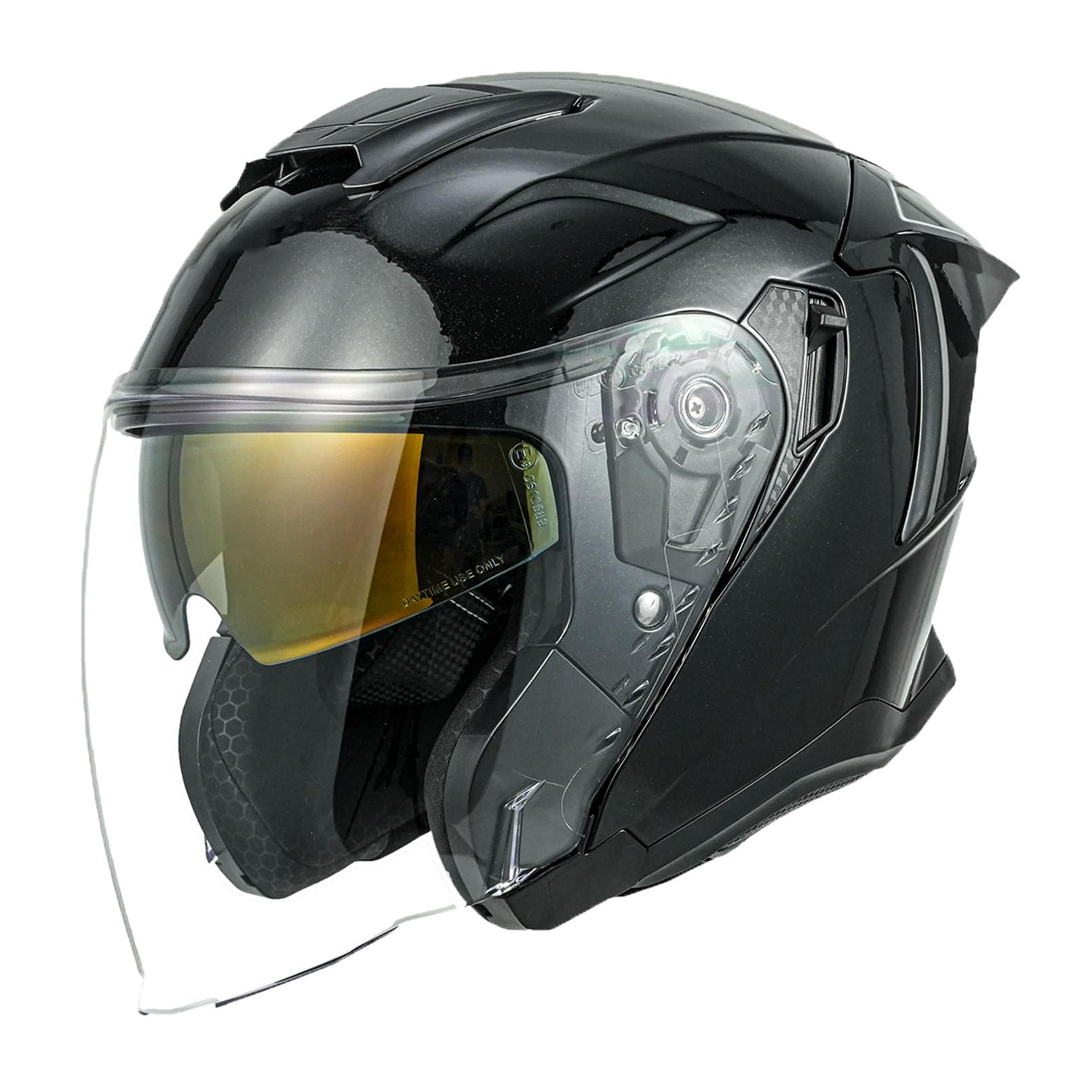 Casco de moto scooter urbano para mujer y hombre con doble visera ideal trayectos diarios