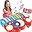 Baby Musical Toys, 3 in 1 Piano Keyboard Xylophone Drum Set for 1 Year Old Girls Toys, Learning Toys for Toddlers 1-3, Baby Piano 18 Months - 1 2 3 4 Year Old Girl Toys Toddler